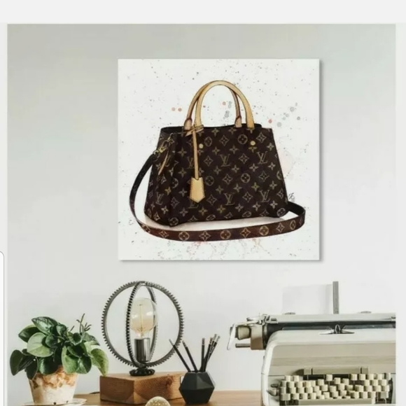 Oliver Gal Fashion Glam Louis Vuitton Bag Wall Art - Picture 9 of 11
